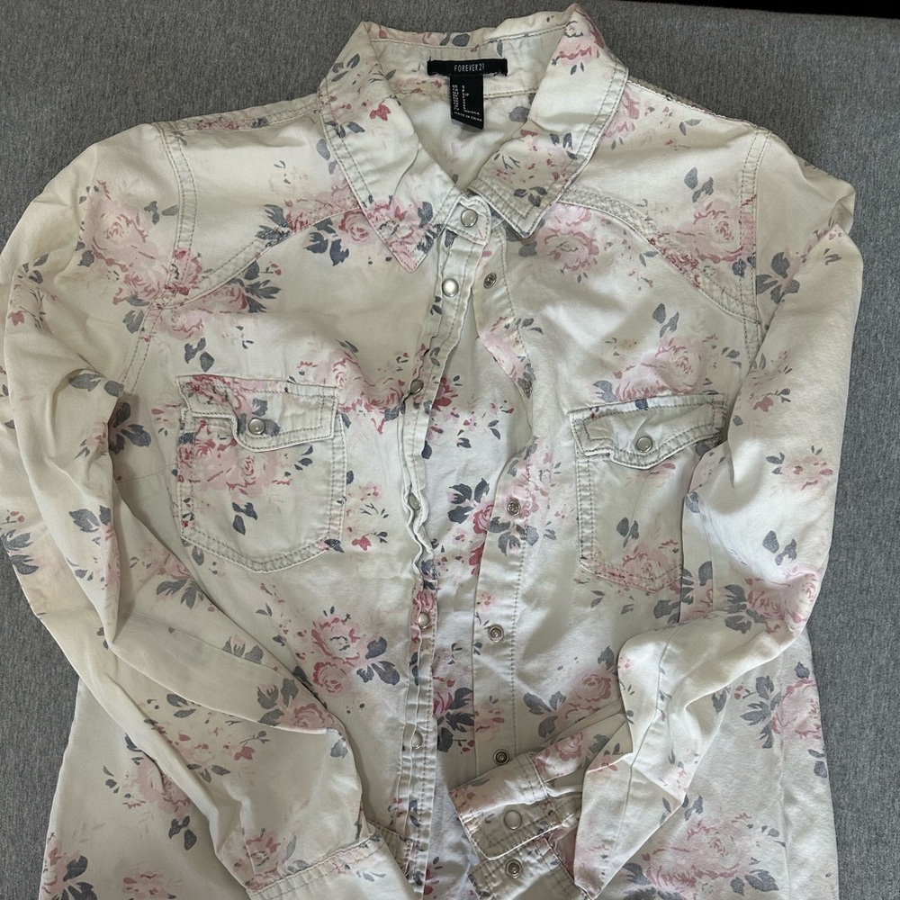 Floral Button-Up Shirt